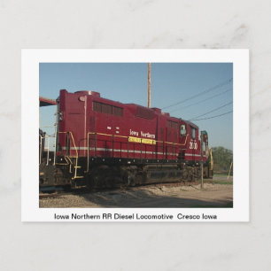 Carte postale du train