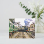 Carte postale du train à vapeur (Debout devant)