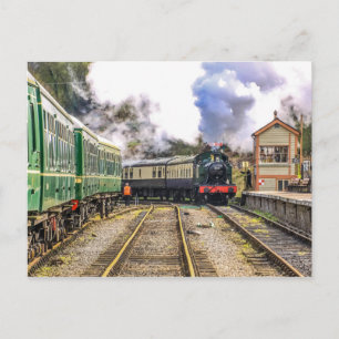 Carte postale du train à vapeur