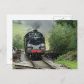 Carte postale du train à vapeur (Devant / Derrière)