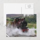 Carte postale du train à vapeur (Devant / Derrière)