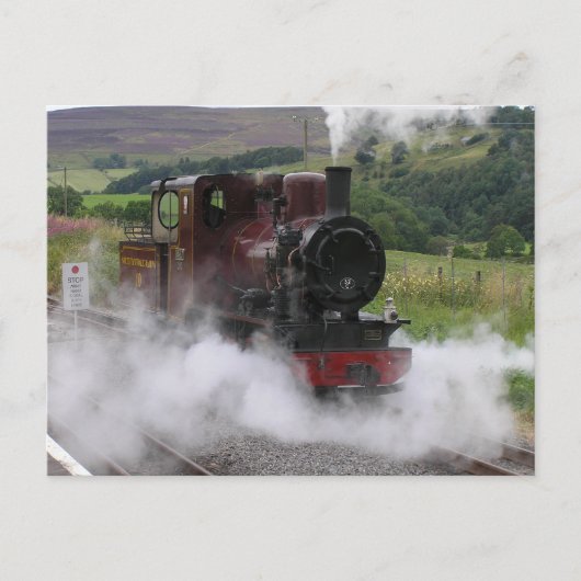 Carte postale du train à vapeur (Devant)