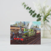 Carte postale du train à vapeur (Debout devant)