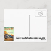 Carte postale du train Blue Comet (Dos)