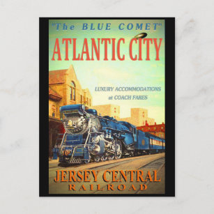 Carte postale du train Blue Comet