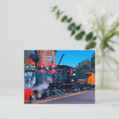 Carte postale du train coloré (Debout devant)