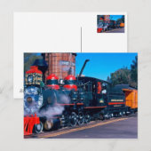 Carte postale du train coloré (Devant / Derrière)