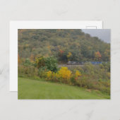 carte postale du train d'automne (Devant / Derrière)