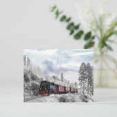 carte postale du train d'hiver (Debout devant)