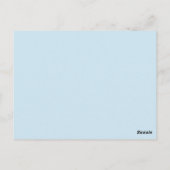 carte postale du train d'hiver (Dos)