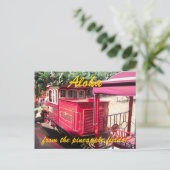 Carte postale du train Hawaii Pineappy (Debout devant)