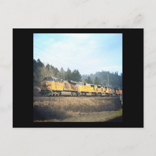 Carte postale du train Locomotive (Devant)
