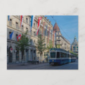 Carte postale du tramway de Zurich (Devant)