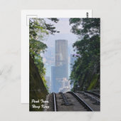 Carte postale du tramway Hong Kong Peak (Devant / Derrière)