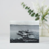 Carte postale du traversier de l'île Pelletier (Debout devant)