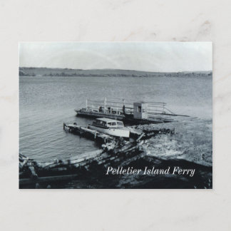 Carte postale du traversier de l'île Pelletier