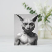 Carte postale du type chat bizarre (Debout devant)