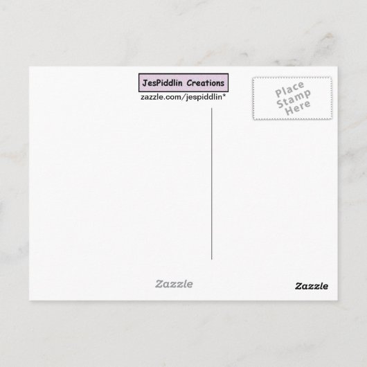 Carte postale du veau blanc (Dos)