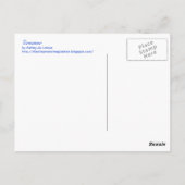 Carte postale du vendeur (Dos)