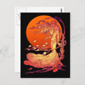 Carte postale du vent d'octobre (Devant / Derrière)