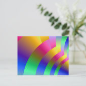 Carte postale du ventilateur couleur (Debout devant)