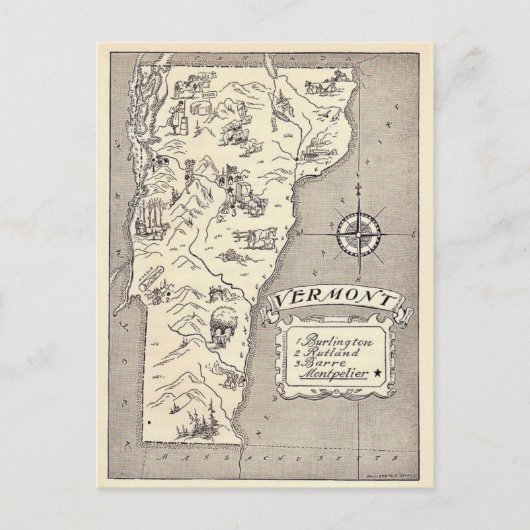 Carte postale du Vermont (Devant)
