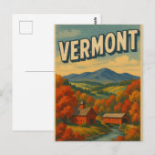 Carte postale du VERMONT (Devant / Derrière)