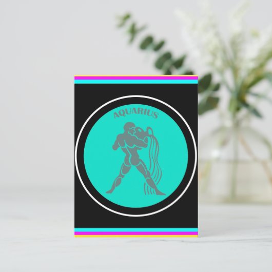 Carte postale du Verseau (Debout devant)