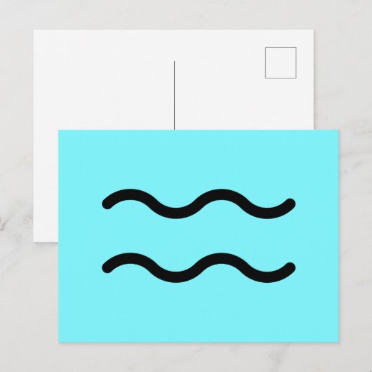 Carte postale du Verseau (Devant / Derrière)