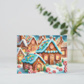 carte postale du village de pain d'épices (Debout devant)