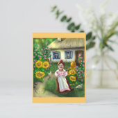 Carte postale du village ukrainien d'art (Debout devant)