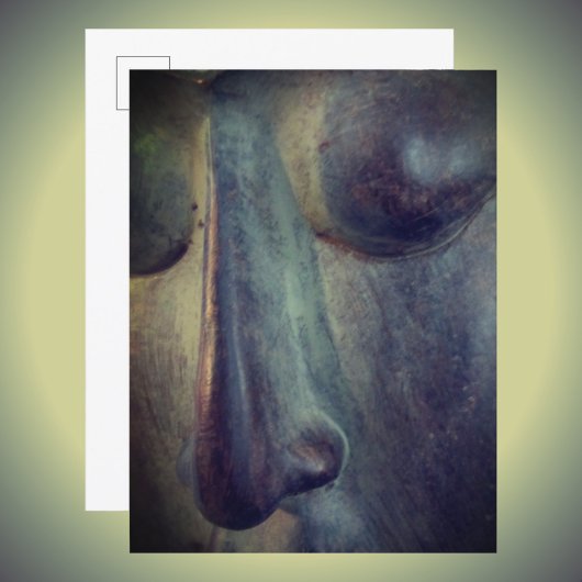 Carte postale du visage de Bouddha