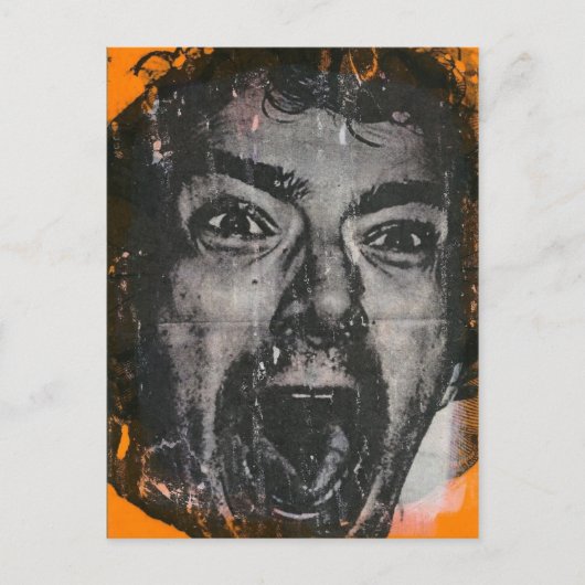 Carte postale du visage de cri (Devant)