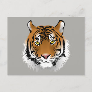 Carte postale du visage de tigre