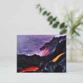 Carte postale du volcan hawaïen (Debout devant)