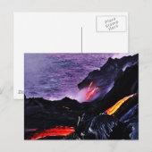 Carte postale du volcan hawaïen (Devant / Derrière)