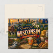 Carte postale du Wisconsin (Devant / Derrière)
