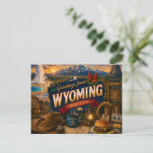 Carte postale du Wyoming (Debout devant)