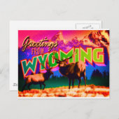 Carte postale du Wyoming (Devant / Derrière)