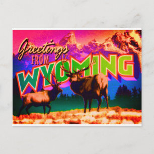 Carte postale du Wyoming
