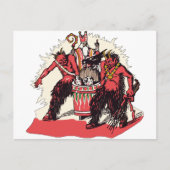 Carte Postale Dual Krampus et Old St. Nick (Devant)