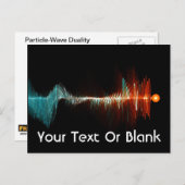 Carte Postale Dualité de la vague de particules (Devant / Derrière)