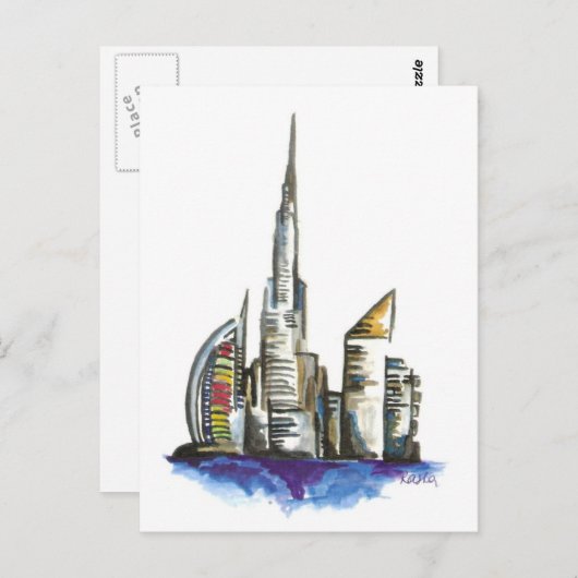 Carte Postale dubaï (Devant / Derrière)
