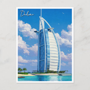 Carte Postale Dubai Burj Al Arab UAE Travel