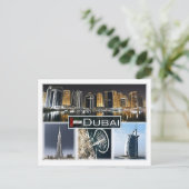 Carte Postale Dubaï - Burj Khalifa - tour de la marina - (Debout devant)