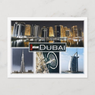 Carte Postale Dubaï - Burj Khalifa - tour de la marina -