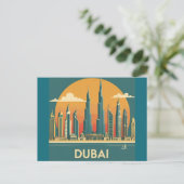 Carte Postale Dubai Coast Voyage Rétro (Debout devant)