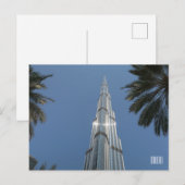 Carte Postale Dubaï EAU Burj Khalifa (Devant / Derrière)