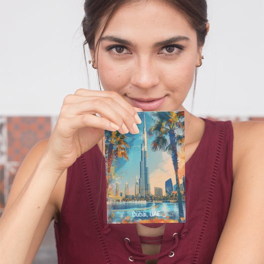 Carte Postale Dubaï Émirats Arabes Unis Burj Khalifa