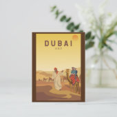 Carte Postale Dubaï Émirats arabes unis Safari dans le désert Ré (Debout devant)